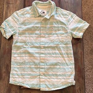 NWOT Quiksilver Boy’s Striped Short Sleeve Shirt